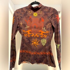 Marine Serre Tattoo Second Skin Top